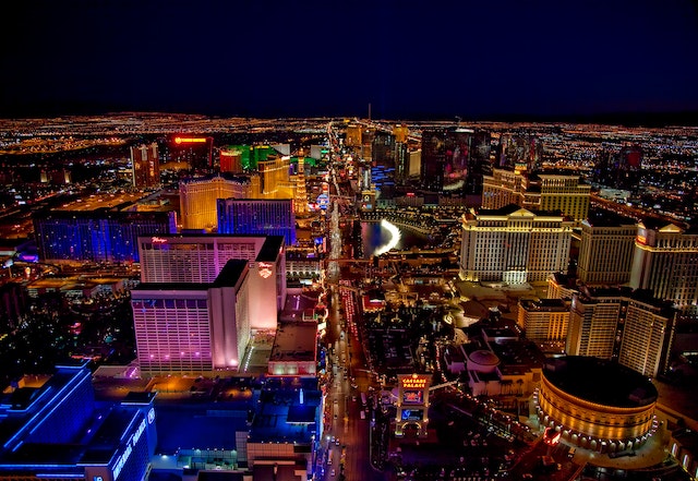 city night life in Las Vegas
