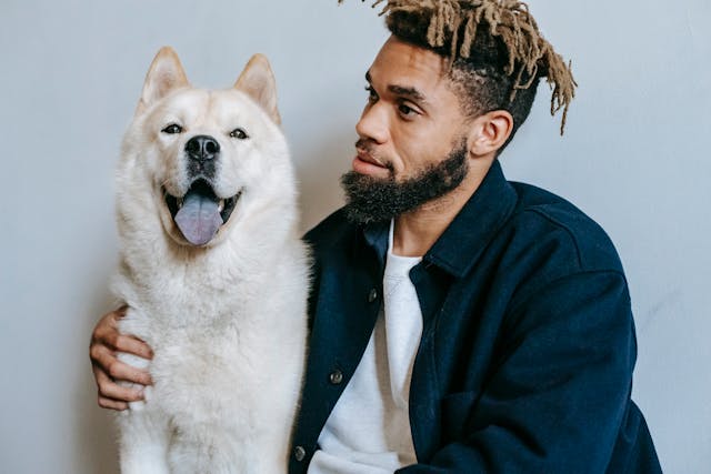 dog with human