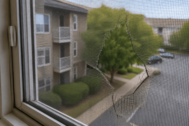 Torn Window Screen